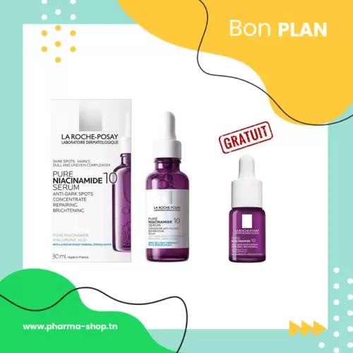 LA ROCHE POSAY PURE NIACINAMIDE 10 SERUM ANTI TACHES 30ML+MINIATURE 10ML (OFFERT) 1