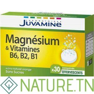JUVAMINE MAGNESIUM & VITAMINES B6 B2 B1 30 COMPRIMES EFFERVESCENTS