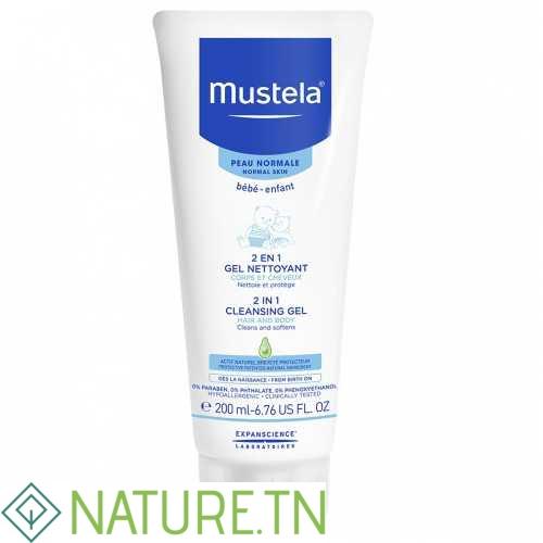 MUSTELA GEL CHEVEUX ET CORPS 2EN1 200ML 1