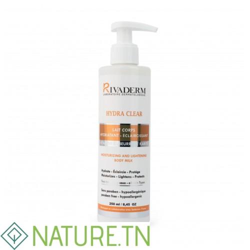 RIVADERM HYDRA CLEAR LAIT DE CORPS HYDRATANT ET ÉCLAIRCISSANT 250ML 2