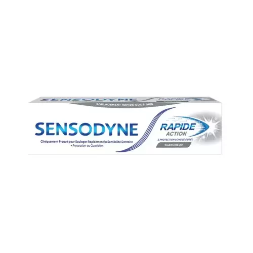 SENSODYNE DENTIFRICE RAPIDE ACTION BLANCHEUR 75ML 2