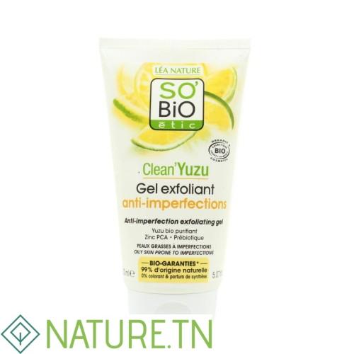 SO BIO CLEAN YUZU GEL EXFOLIANT ANTI IMPERFECTIONS 150ML 1
