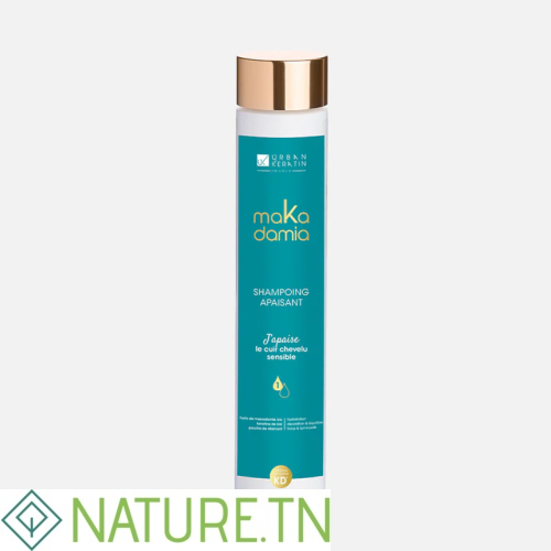 URBAN KERATIN SHAMPOING CUIR CHEVELU SENSIBLE MAKADAMIA 250 ML 3 URBAN KERATIN SHAMPOING CUIR CHEVELU SENSIBLE MAKADAMIA 250 ML
