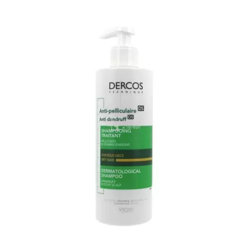 VICHY DERCOS SHAMPOOING ANTIPELLICULAIRE TRAITANT CHEVEUX NORMAUX A SECS 390ML 1