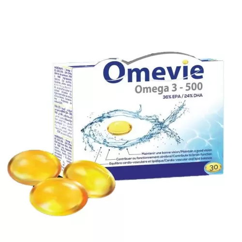 VITAL OMEVIE OMEGA 3 500 30 CAPSULES 1
