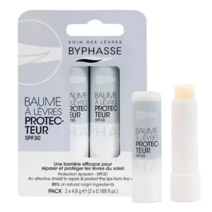 BYPHASSE BAUME LÈVRES HYDRATANT REPARE ET PROTEGE SPF 30 (2X4,8GR)