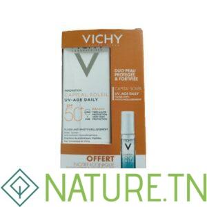 PACK VICHY CAPITAL SOLEIL UV-AGE DAILY FLUIDE ANTI-PHOTOVIEILLISSEMENT SPF50+ 40ML+VICHY MINERAL BOOSTER 89 10ML (OFFERT)