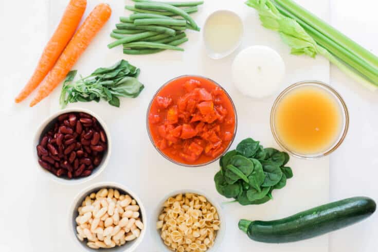 Soup minestrone: épais et nutritif 3 Ingrédients de la soupe Minestrone - Dr Axe