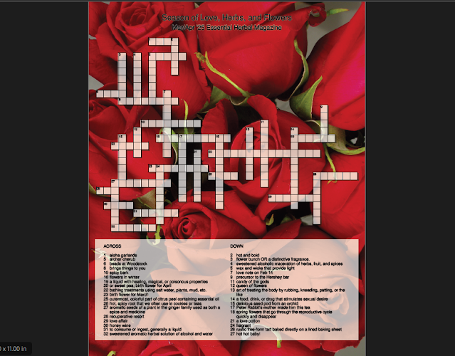 The Essential Herbal Blog: Crossword Puzzle 1
