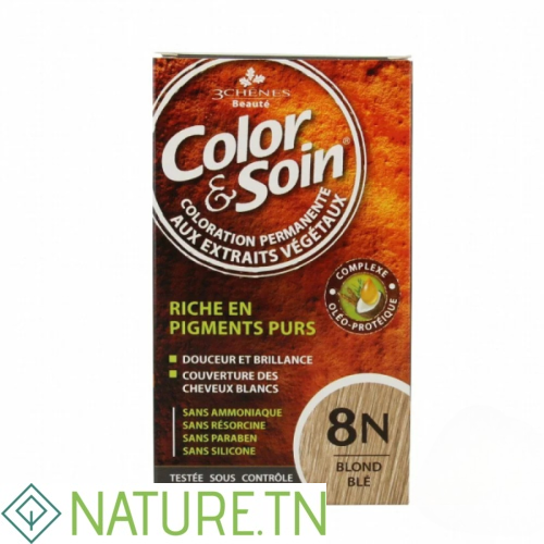 3 CHENES COLOR & SOIN COLORATION BLOND BLÉ 8N 2 3 CHENES COLOR & SOIN COLORATION BLOND BLÉ 8N 2