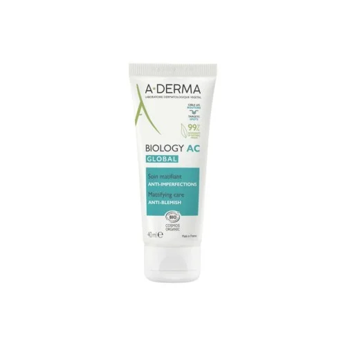 A-DERMA BIOLOGY AC GLOBAL SOIN MATIFIANT ANTI IMPERFECTIONS 40ML 1