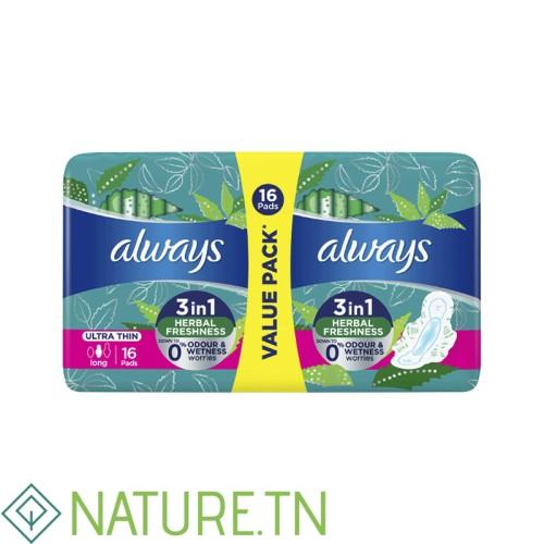 ALWAYS ULTRA THIN LONG 3EN1 16 PADS 3 ALWAYS ULTRA THIN LONG 3EN1 16 PADS