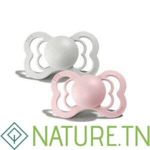 BIBS 02 SUCETTE SUPREME PACIFIER HAZE BLOSSOM SIZE 2