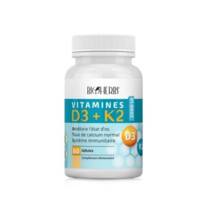 BIOHERBS VITAMINES D3+K2  30 GELULES