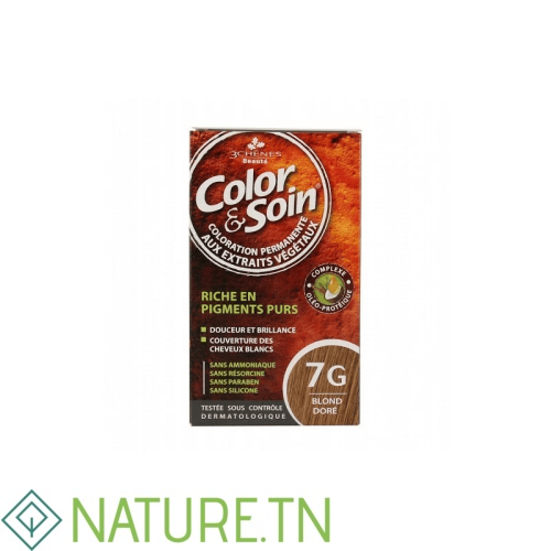 3 CHENES COLOR & SOIN COLORATION BLOND DORE 7G 3 3 CHENES COLOR & SOIN COLORATION BLOND DORE 7G