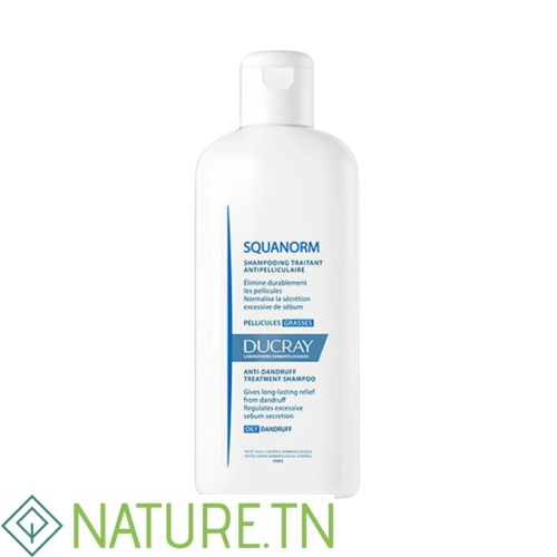 DUCRAY SQUANORM SHAMPOOING PELLICULES GRASSES 200ML 1