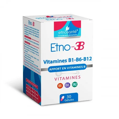 ETNOSANTE ETNO-3B APPORT EN VITAMINES B 30 GELULES 1
