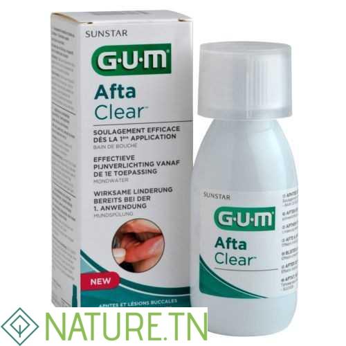 GUM AFTA CLEAR BAIN DE BOUCHE 120ML 1