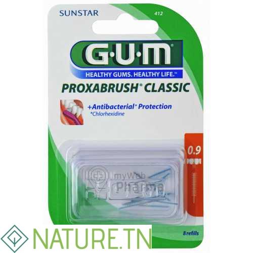 GUM BROSSETTES ULTRA FINE CYLINDRIQUE B/8 (412) 1