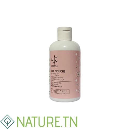 HERBEOS GEL DOUCHE PROTEINES DE SOIE ET FLEUR DE COTON 250ML 1