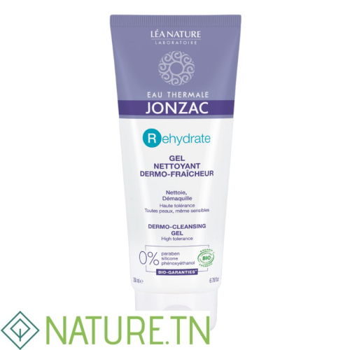 JONZAC REHYDRATE GEL DERMO NETTOYANT VISAGE 200 ML 2