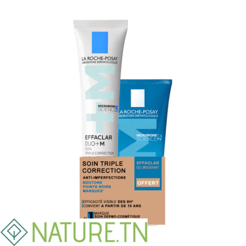 LA ROCHE POSAY EFFACLAR DUO +M SOIN ANTI IMPERFECTIONS 40ML+EFFACLAR GEL MOUSSANT 50ML (OFFERT) 1