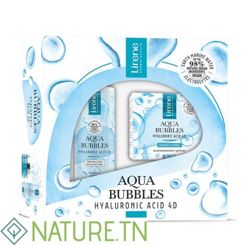 LIRENE COFFET AQUA BUBBLES HYDRO GEL 50ML+EAU MICELLAIRE 200ML 2