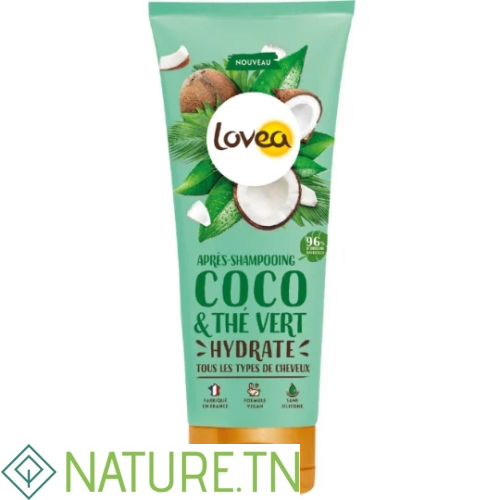 LOVEA APRES SHAMPOOING COCO & THE VERT CHEVEUX NORMAUX 200ML 1 LOVEA APRES SHAMPOOING COCO & THE VERT CHEVEUX NORMAUX 200ML 1