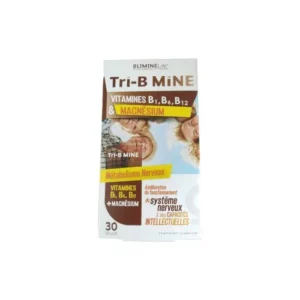 NATURALIUM TRI B MINE VITAMINES B1, B6, B12 & MAGNESIUM 30 GELULES