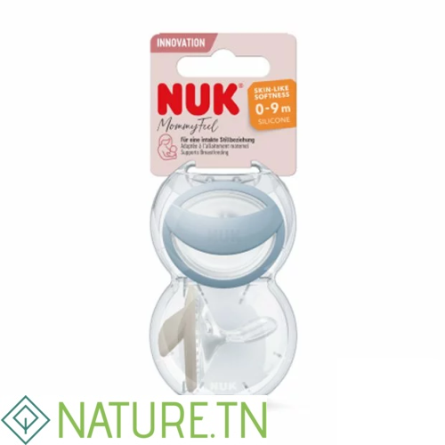 NUK 2 SUCETTES EN SILICONE MOMMYFEEL 0-9M AVEC BOITE 3 NUK 2 SUCETTES EN SILICONE MOMMYFEEL 0-9M AVEC BOITE