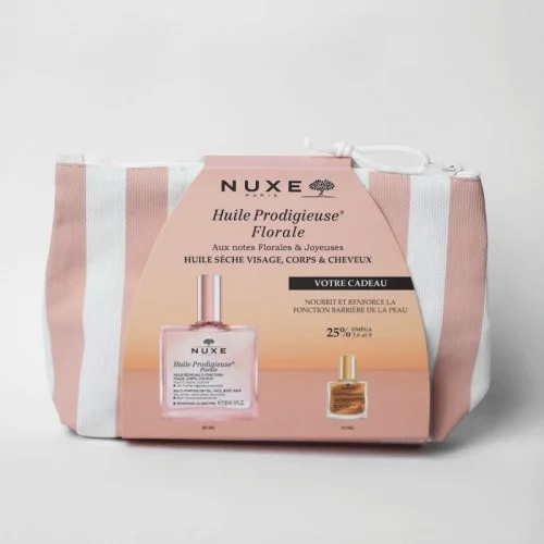 NUXE TROUSSE RAYEE HUILE PRODIGIEUSE FLORALE 50ML+MINI HUILE PRODIGIEUSE OR 10ML (OFFERT) 2