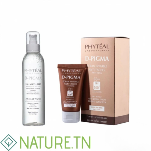 PHYTEAL DPIGMA ECRAN INVISIBLE SPF100+EAU MICELLAIRE A L'ALOE VERA 150ML (OFFERTE) 1
