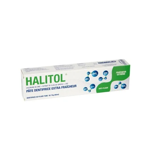 STODERMA HALITOL PATE DENTIFRICE EXTRA FRAICHEUR ANTI PLAQUE 75G 2