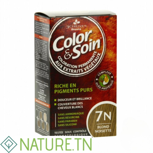 3 CHENES COLOR & SOIN COLORATION BLOND NOISETTE 7N 2 3 CHENES COLOR & SOIN COLORATION BLOND NOISETTE 7N 2