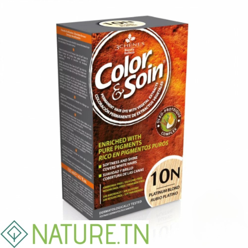 3 CHENES COLOR & SOIN COLORATION BLOND PLATINE 10N 3 3 CHENES COLOR & SOIN COLORATION BLOND PLATINE 10N