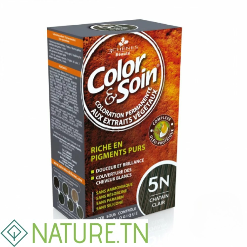 3 CHENES COLOR & SOIN COLORATION CHATAIN CLAIR 5N 1 3 CHENES COLOR & SOIN COLORATION CHATAIN CLAIR 5N 1