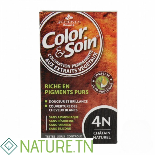 3 CHENES COLOR & SOIN COLORATION CHATAIN NATUREL 4N 2