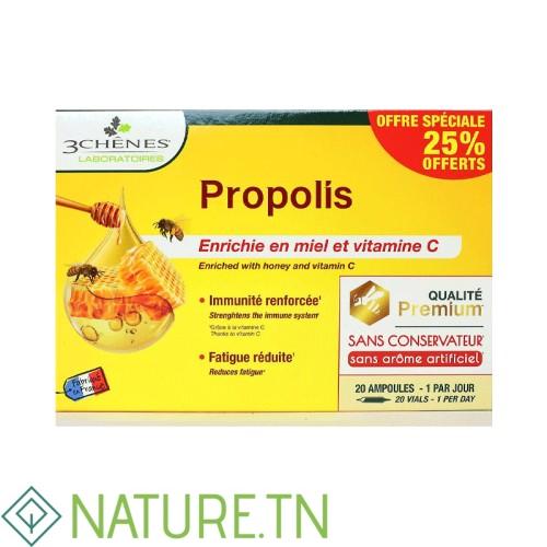 3 CHENES PROPOLIS 20 AMPOULES 10ML 1