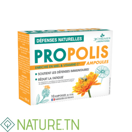 3 CHENES PROPOLIS STIMULATION DES DEFENSES NATURELLES 10 AMPOULES 1