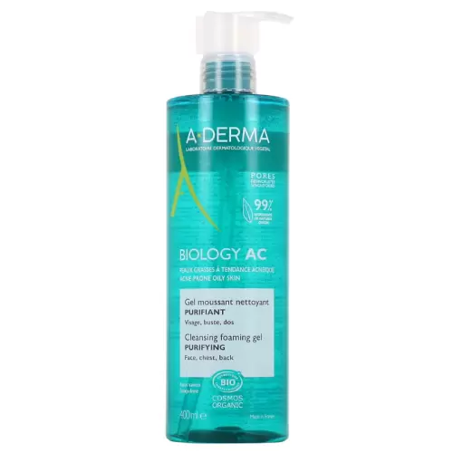 A-DERMA BIOLOGY AC GEL MOUSSANT NETTOYANT PURIFIANT 400ML 1