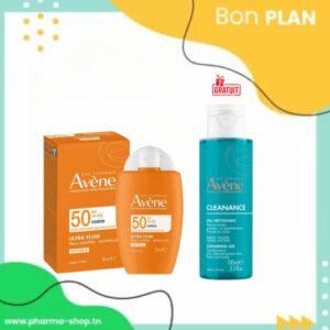 AVENE ULTRA FLUID INVISIBLE 50 SPF 50ML+CLEANANCE GEL NETTOYANT 100ML (OFFERT)