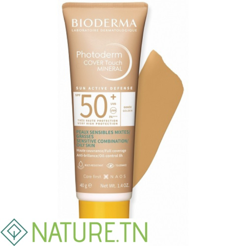 BIODERMA PHOTODERM COVER TOUCH MINERAL TEINTE DOREE SPF50+ 40G 1