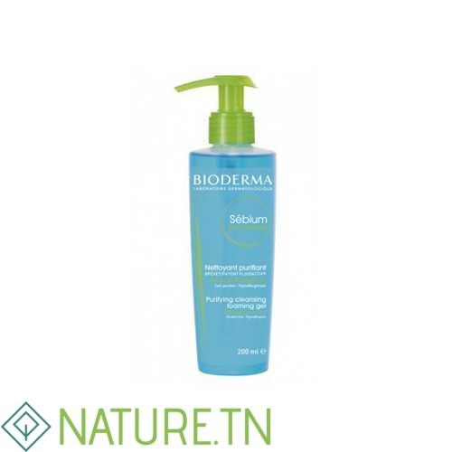BIODERMA SEBIUM GEL MOUSSANT PURIFIANT POMPE 200ML 1