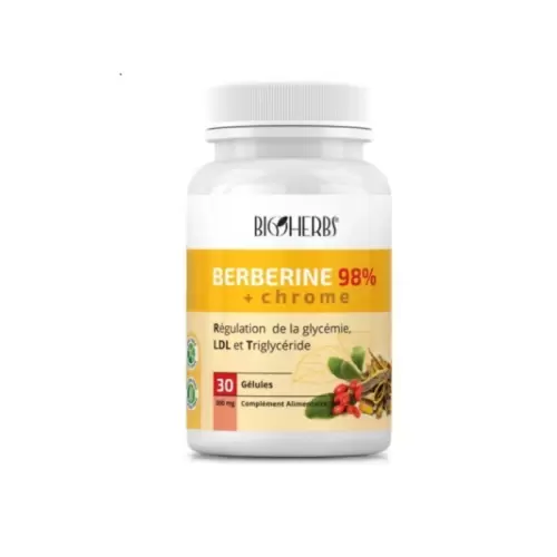 BIOHERBS BERBERINE 98%+ CHROME 30 GELULES 2