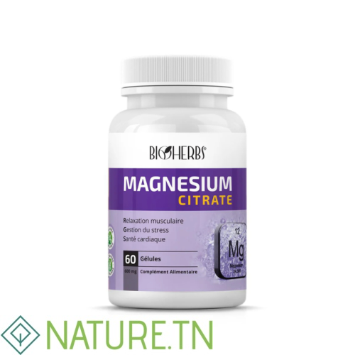 BIOHERBS MAGNESIUM CITRATE 60 GELULES 2