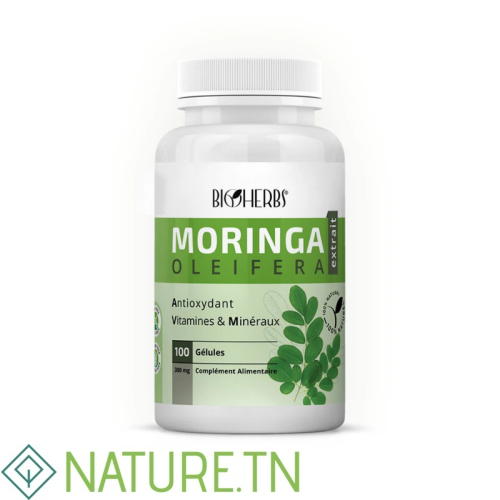 BIOHERBS MORINGA 100 GELULES 3 BIOHERBS MORINGA 100 GELULES