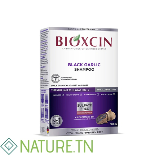 BIOXSINE SHAMPOOING VEGETAL A L'AIL NOIR 300ML 2