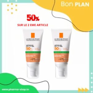 LA ROCHE POSAY ANTHELIOS UVMUNE 400 OIL CONTROL GEL CREME TEINTE SPF50+ 50ML(50% SUR LE 2EME)