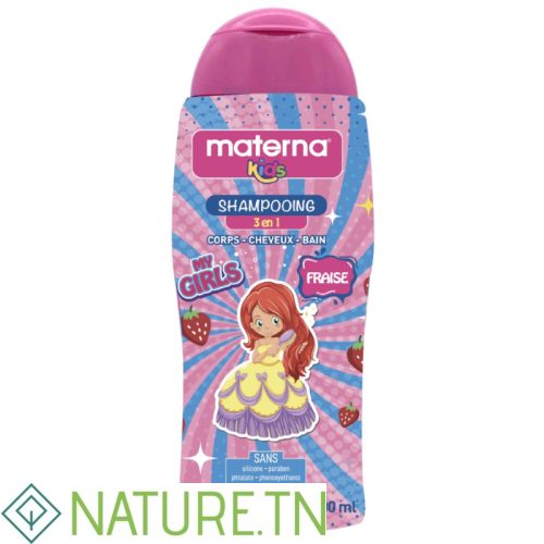 MATERNA SHAMPOOING 3EN1 KIDS FRAISE 300ML 2