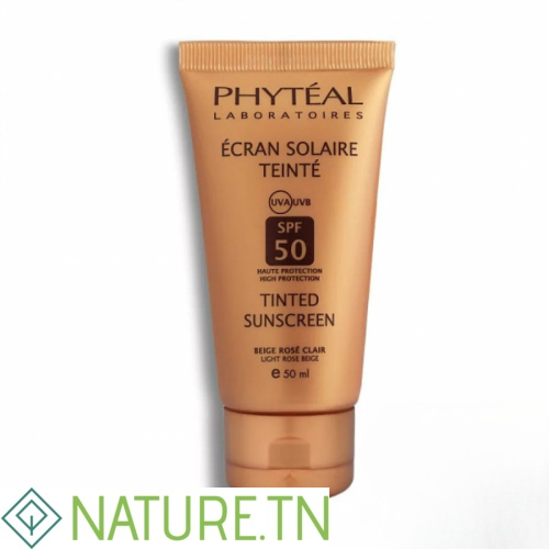 PHYTEAL ECRAN TEINTE BEIGE ROSE SPF50 50ML 1